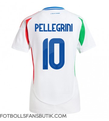 Italien Lorenzo Pellegrini #10 Replika Bortatröja Damer EM 2024 Kortärmad